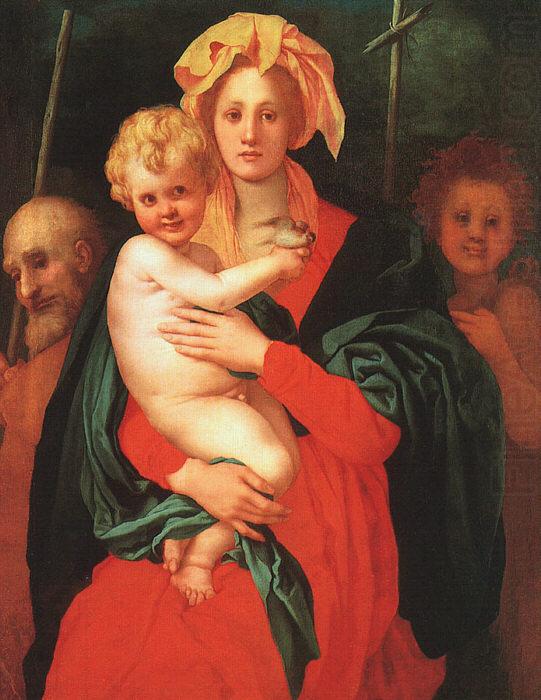 Jacopo Pontormo Madonna Child with St.Joseph and St.John the Baptist china oil painting image